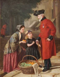 Orange säljare